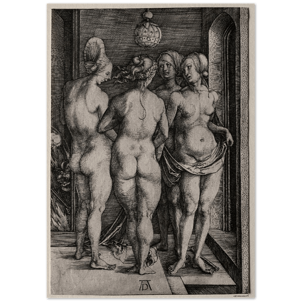 The Four Witches (Four Naked Women) 1497  Albrecht Dürer-Premium Matte Paper Poster