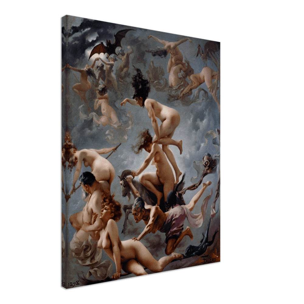 Witches going to their Sabbath by Luis Ricardo Falero- Canvas 60x75 cm / 24x30″