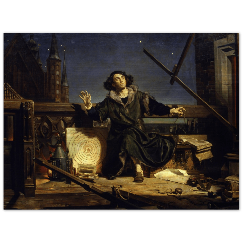 Astronomer Copernicus, or Conversations with God - Jan Matejko - Brushed Aluminum Print